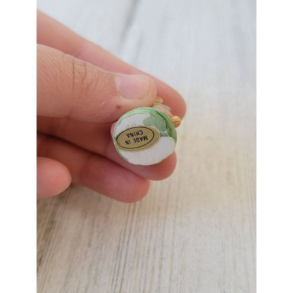 Mini brown bunny rabbit Easter egg Village accessory spring figure - Picture 3 of 3